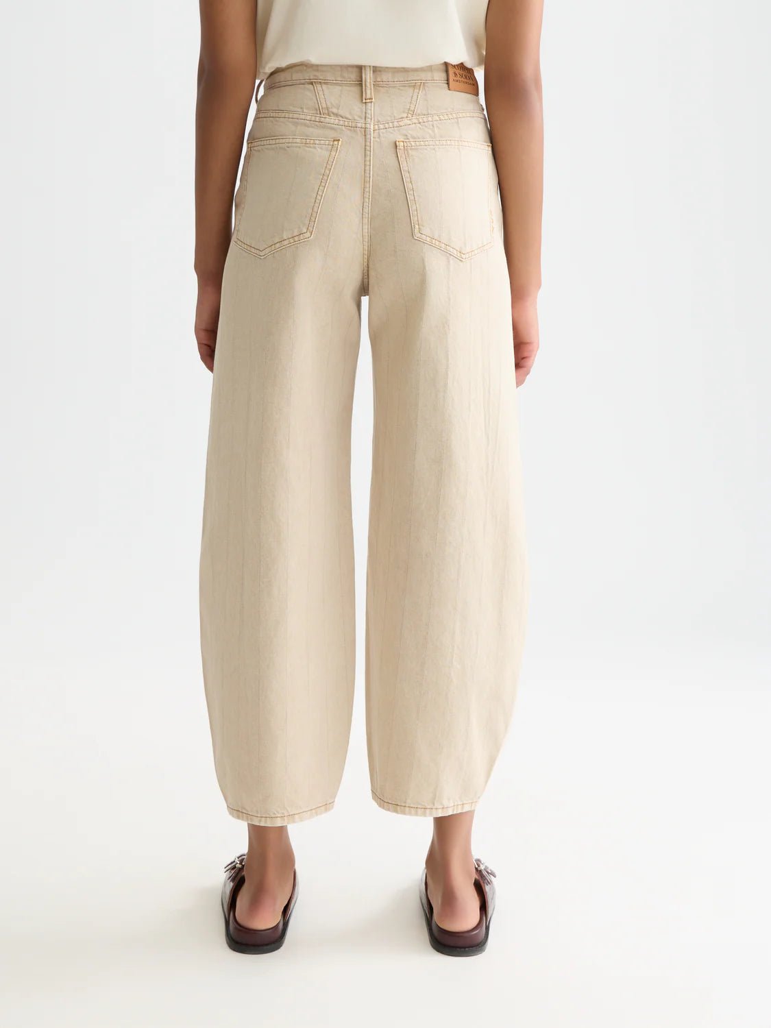 Loop High Rise Barrel Leg Denim Scotch Soda Femme