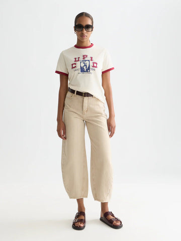Loop High Rise Barrel Leg Denim Scotch Soda Femme Travertine 25/32