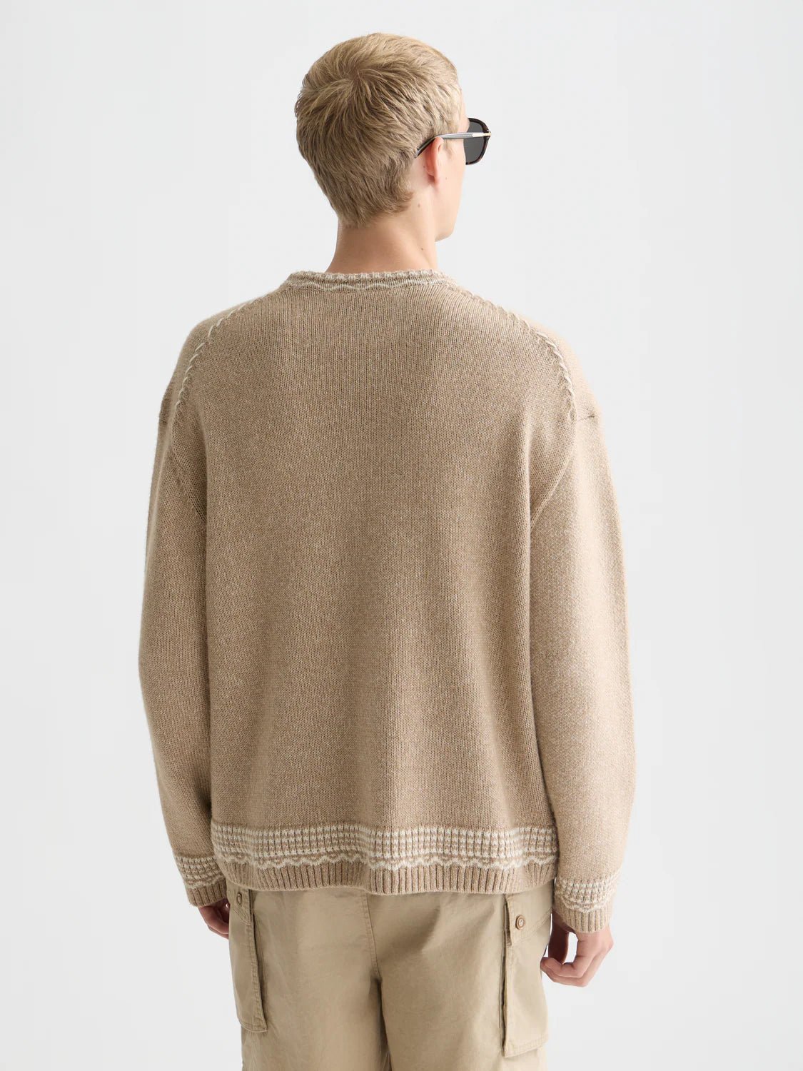 Loose-Fit Jacquard Pullover Men Knitwear Scotch Soda Homme Amphora S