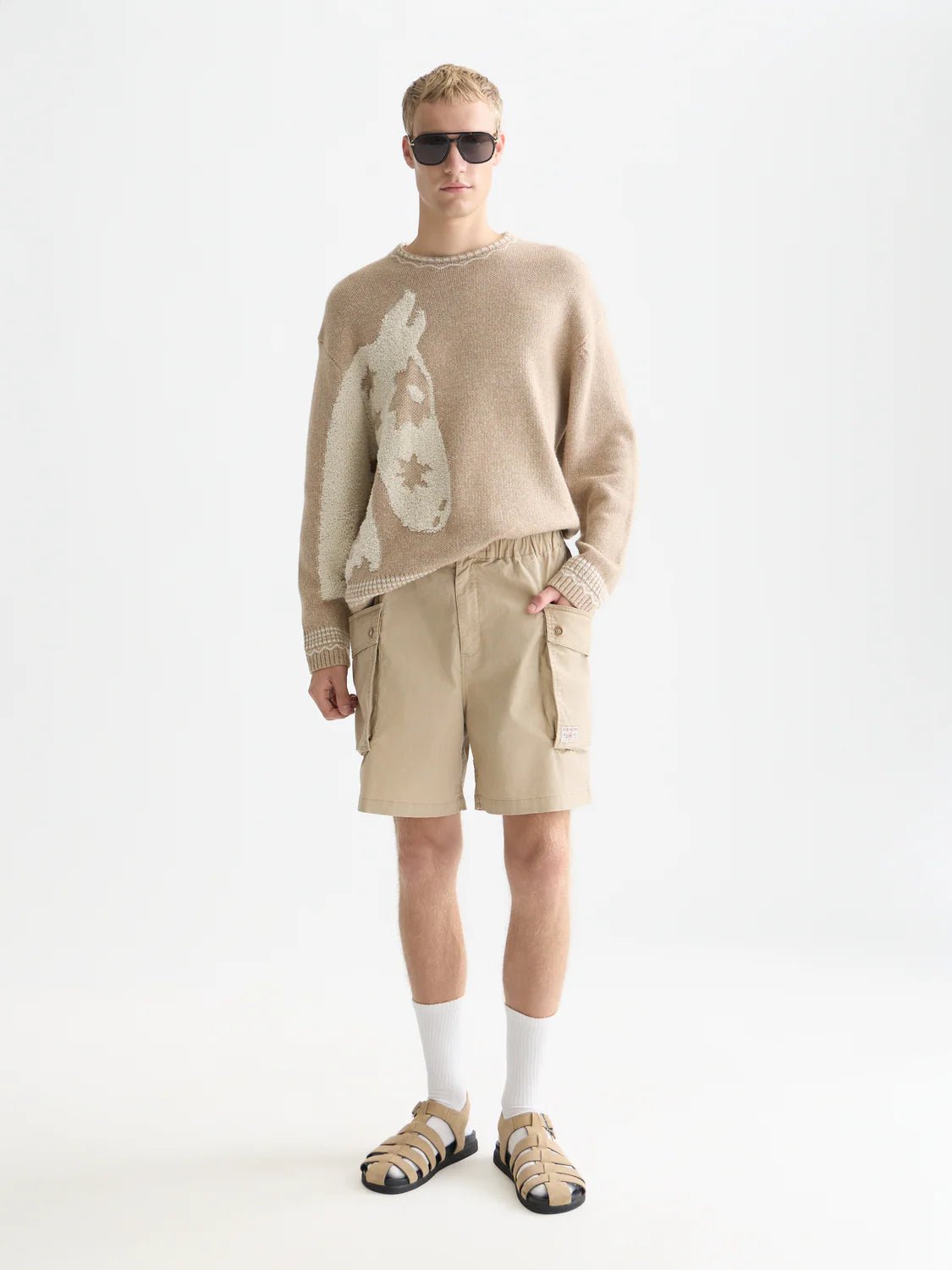 Loose-Fit Jacquard Pullover Men Knitwear Scotch Soda Homme Amphora L