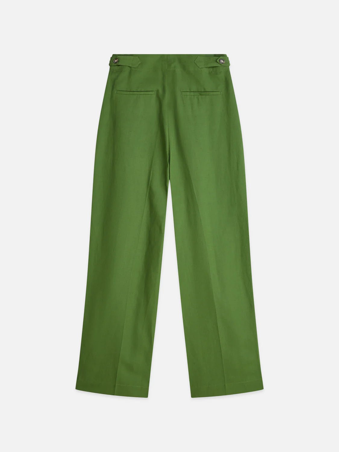Lou - Lyocell High Rise Wide Leg Pant Trousers Scotch Soda Femme Garden Green 27/30