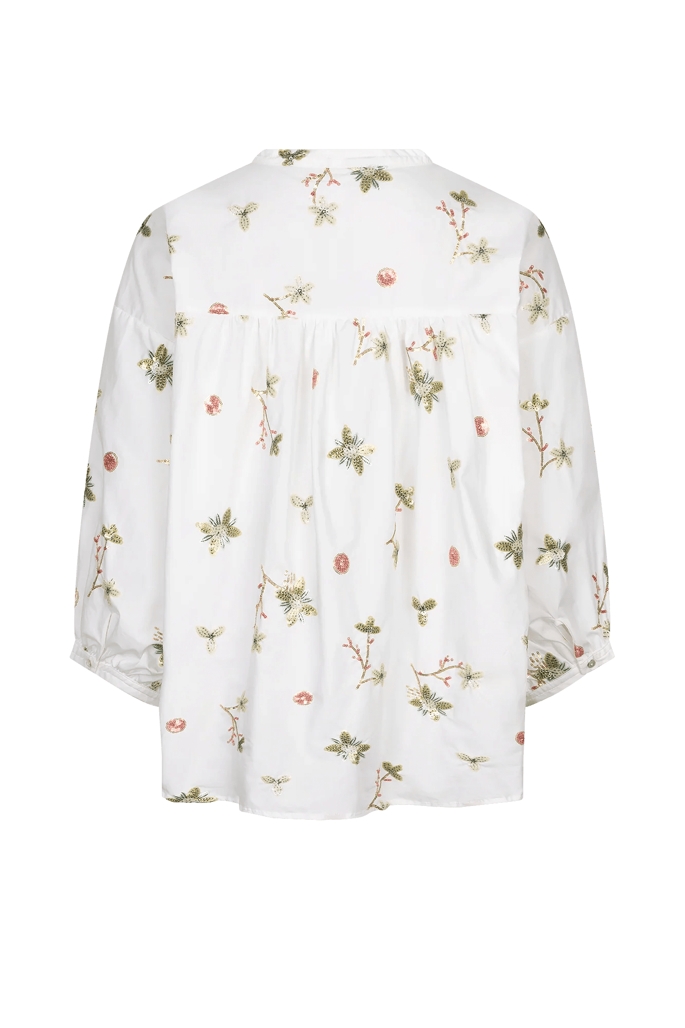 LUNA BLOUSE Blouses JC Sophie FLEURS VERTS 36