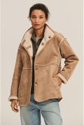 Lux Sherpa Jacket Woman VELVET S SAND