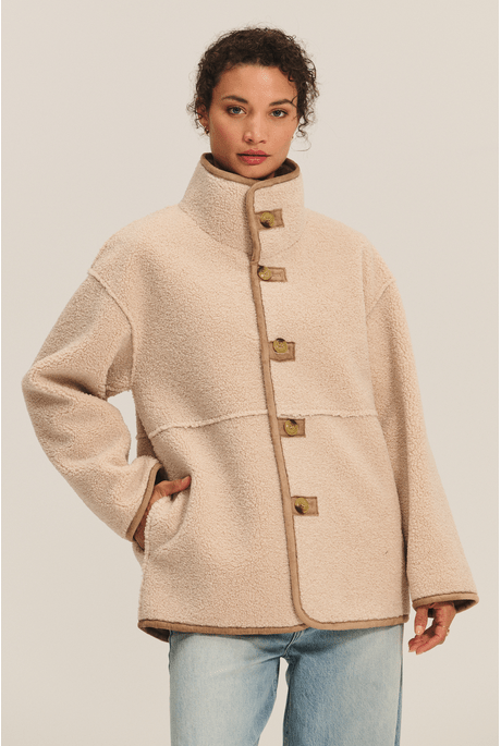 Lux Sherpa Jacket Woman VELVET XS SAND