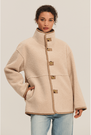 Lux Sherpa Jacket Woman VELVET XS SAND