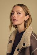 Lux Suede Fur Coats Woman VELVET