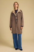 Lux Suede Fur Coats Woman VELVET