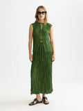 Micro Pleat Skirt Dresses Scotch Soda Femme Garden Green XS