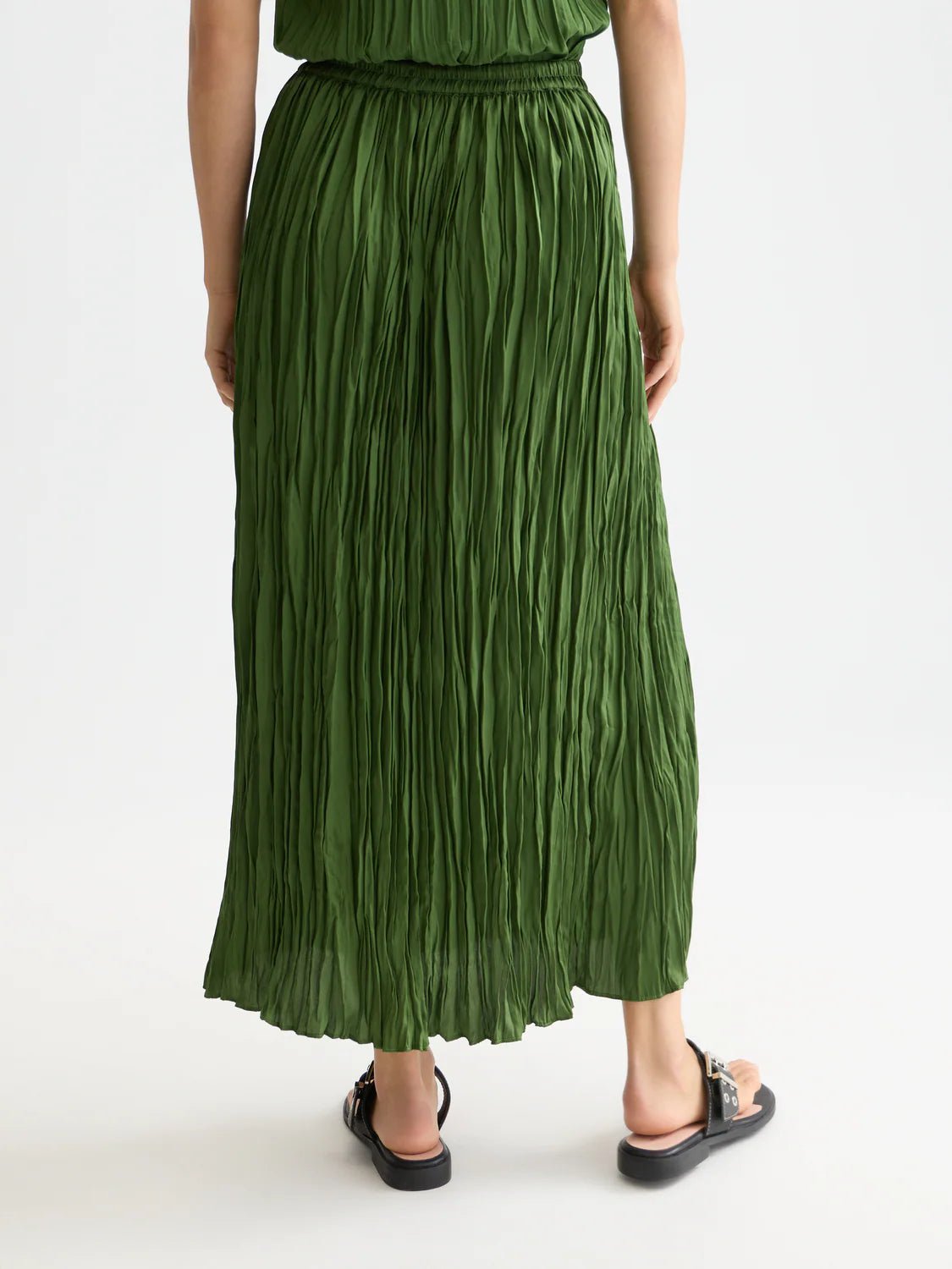 Micro Pleat Skirt Dresses Scotch Soda Femme Garden Green L