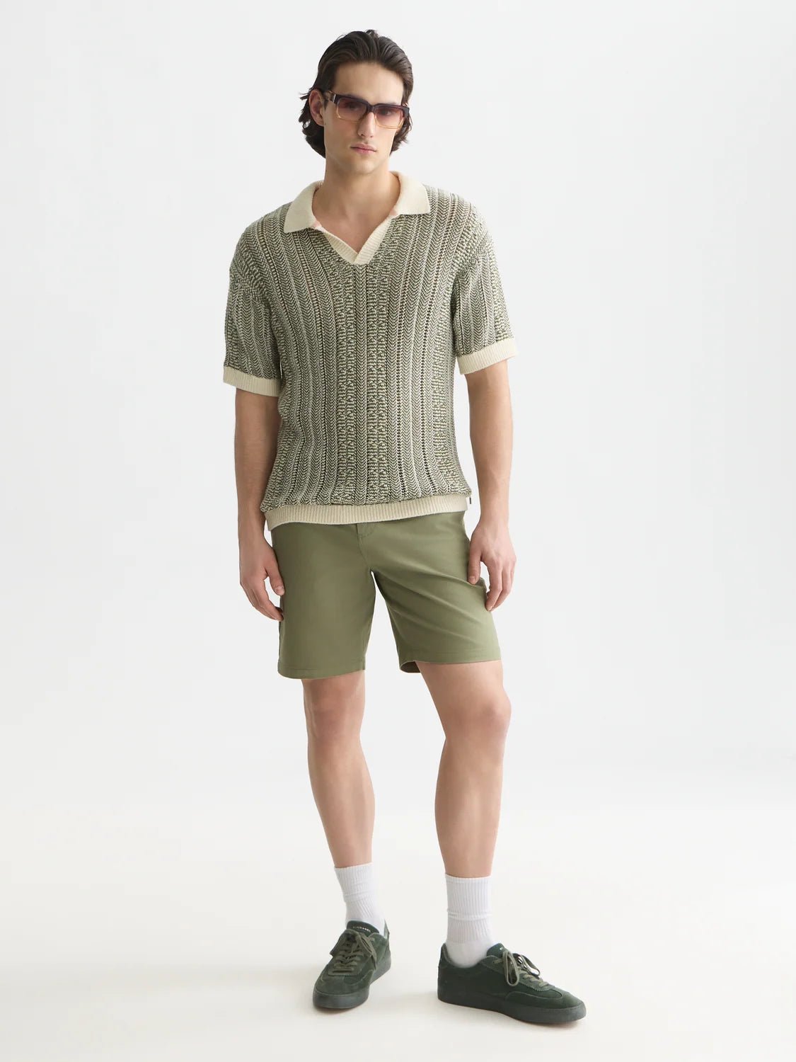 Multi Stitch Extra Dropped-Shoulder Polo Man Scotch & Soda Eggnog Melange L