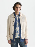 Multi Stitch Knitted Cardigan Man Scotch & Soda Eggnog XS
