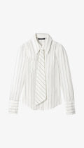 Neck Tie Box Pleat Shirt Woman Smythe 10