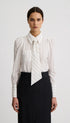 Neck Tie Box Pleat Shirt Woman Smythe XS