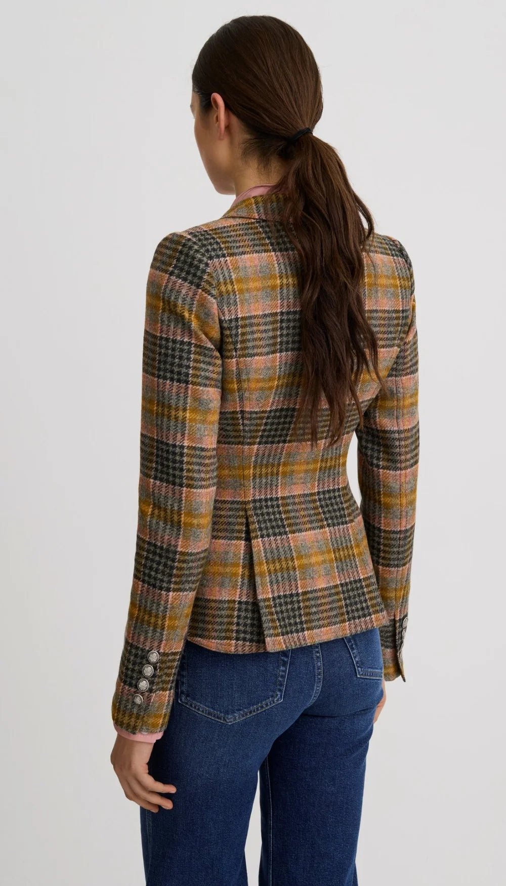 One Button Blazer Woman Smythe 10 Rose Multi