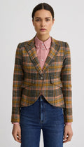 One Button Blazer Woman Smythe 8 Rose Multi