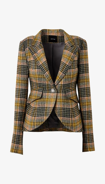 One Button Blazer Woman Smythe XS Rose Multi