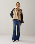 Oversized trench coat with contrast jacket SUMMUM