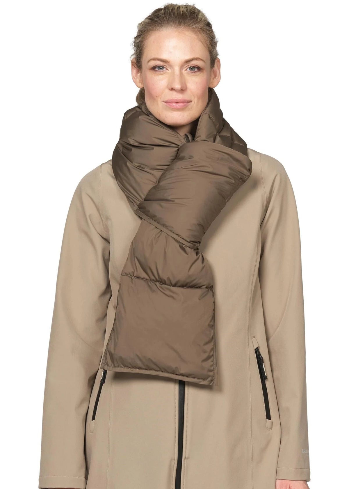 Padded Scarf 1 Woman ILSE JACOBSEN 206-MUD XS/S
