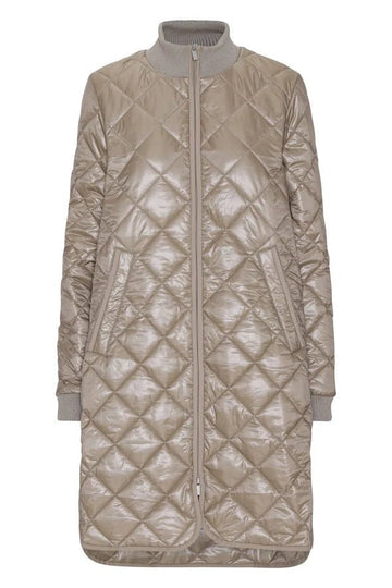 Pearl Quilted Coat Woman ILSE JACOBSEN 146-TAUPE 34