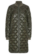 Pearl Quilted Coat Woman ILSE JACOBSEN 465-DEEP-OLIVE 34