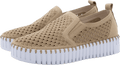 Platform Elastic Slip On With Cut Outs ILSE JACOBSEN Latte 38