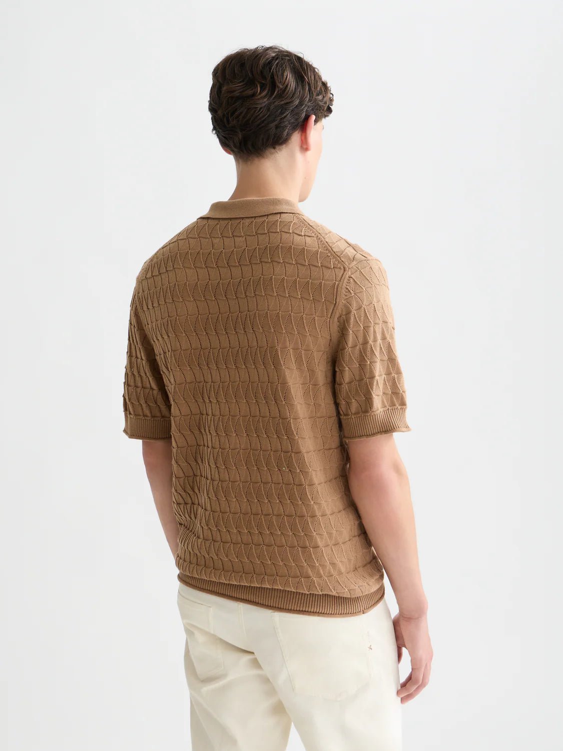 Pointelle Knitted Regular Fit Polo Scotch Soda Homme