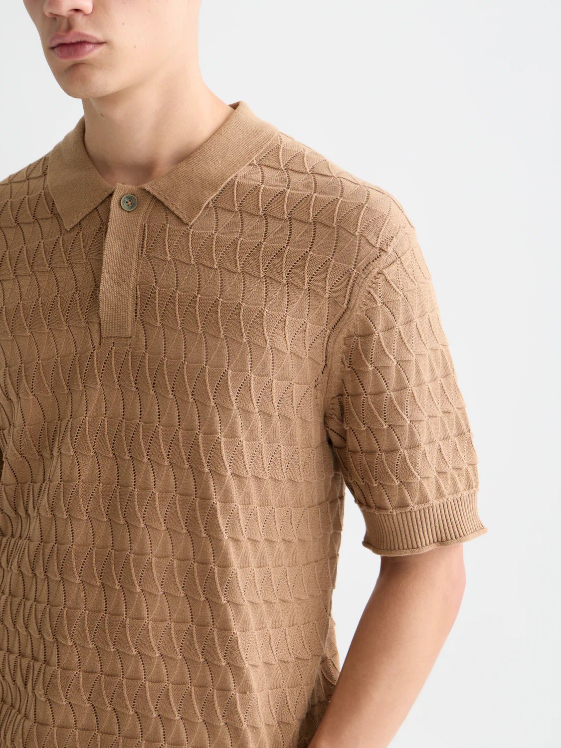 Pointelle Knitted Regular Fit Polo Scotch Soda Homme