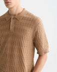 Pointelle Knitted Regular Fit Polo Men Polos Scotch Soda Homme Amphora S