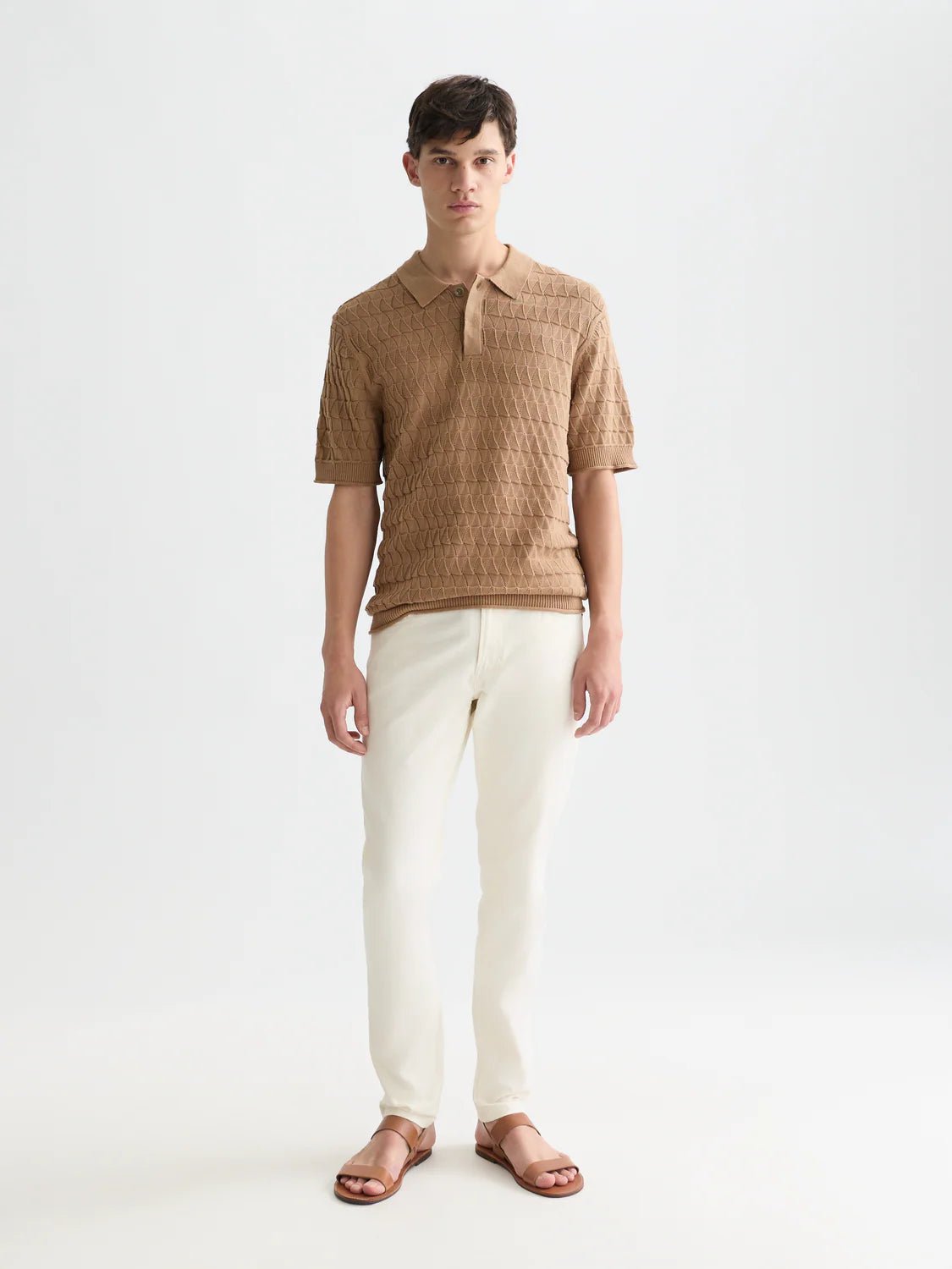 Pointelle Knitted Regular Fit Polo Scotch Soda Homme
