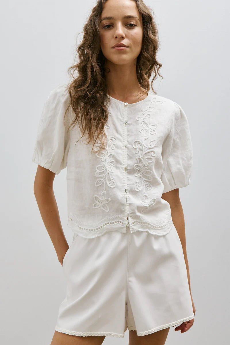 POPPY BLOUSE Blouses Melissa Nepton OFF WHITE XS