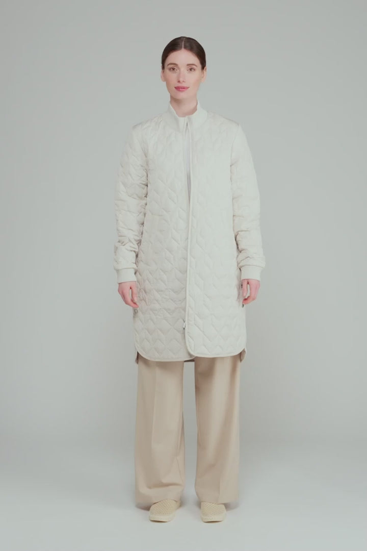 Long Quilted Jacket Woman ILSE JACOBSEN