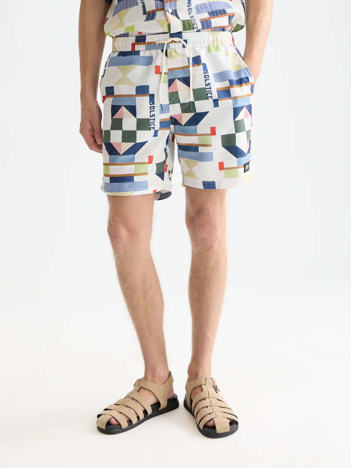 Printed Mid-Length Swim Shorts Scotch Soda Homme
