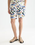 Printed Mid-Length Swim Shorts Men Shorts Scotch Soda Homme