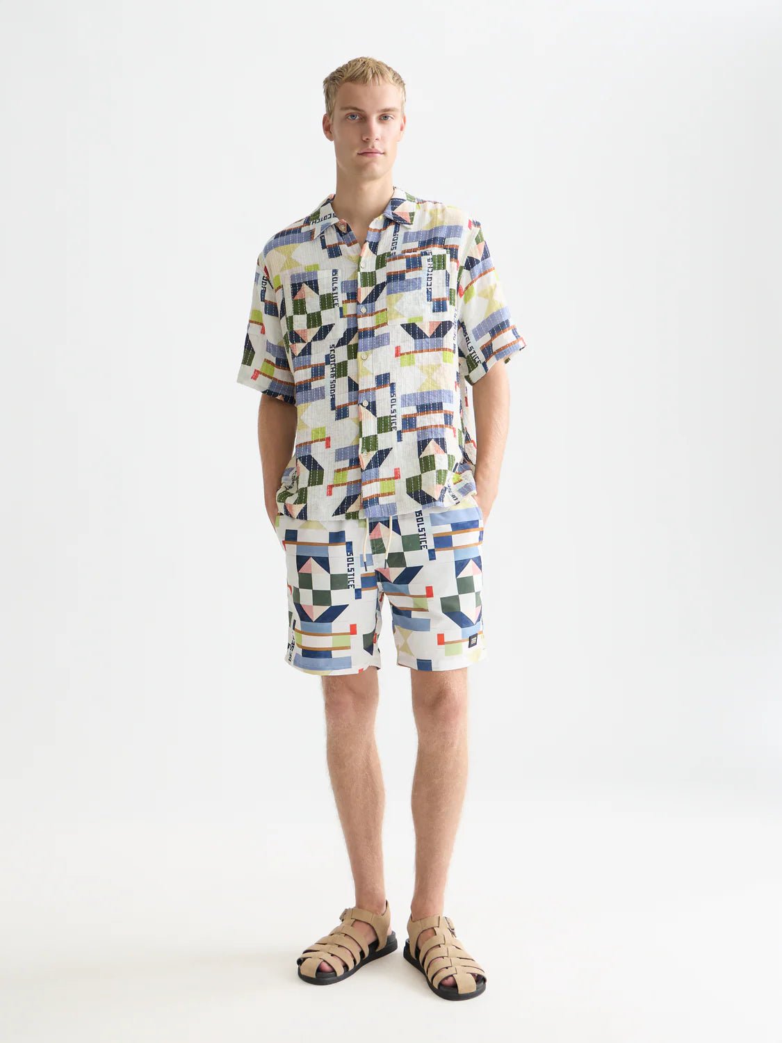 Printed Mid-Length Swim Shorts Scotch Soda Homme