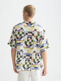 Printed Stitched Relaxed-Fit Short-Sleeved Shirt Men Shirts Scotch Soda Homme