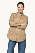Quilted Shirt Jacket Woman ILSE JACOBSEN SEPIA 34