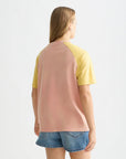 Raglan Artwork Loose Fit T-Shirt T-Shirts Scotch Soda Femme Canyon Clay M