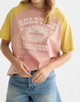 Raglan Artwork Loose Fit T-Shirt T-Shirts Scotch Soda Femme Canyon Clay L