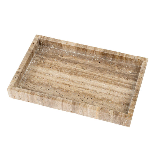 RECTANGULAR TRAVERTINE TRAY Dining-Kitchenware Indaba trading co   