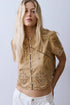 REGINA BLOUSE Blouses Melissa Nepton Tan Suede XS