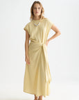 Relaxed Linen Blend Tie Dress Dresses Scotch Soda Femme