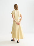 Relaxed Linen Blend Tie Dress Dresses Scotch Soda Femme