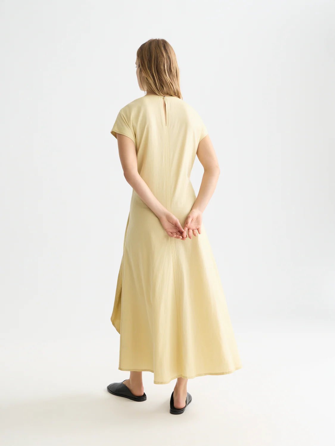 Relaxed Linen Blend Tie Dress Dresses Scotch Soda Femme