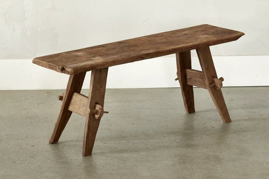 REMBRANDT BENCH IN OLD TEAK chair Crusoe consigne
