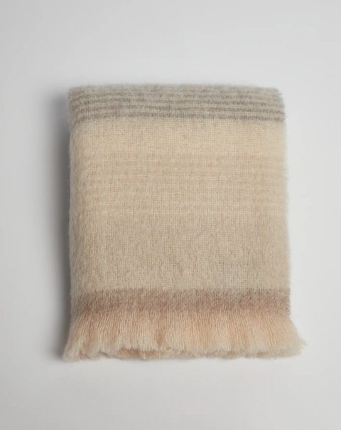 REVERSIBLE CLASSIC OMBREID MOHAIR & WOOL THROW living-homeaccents FOXFORD   