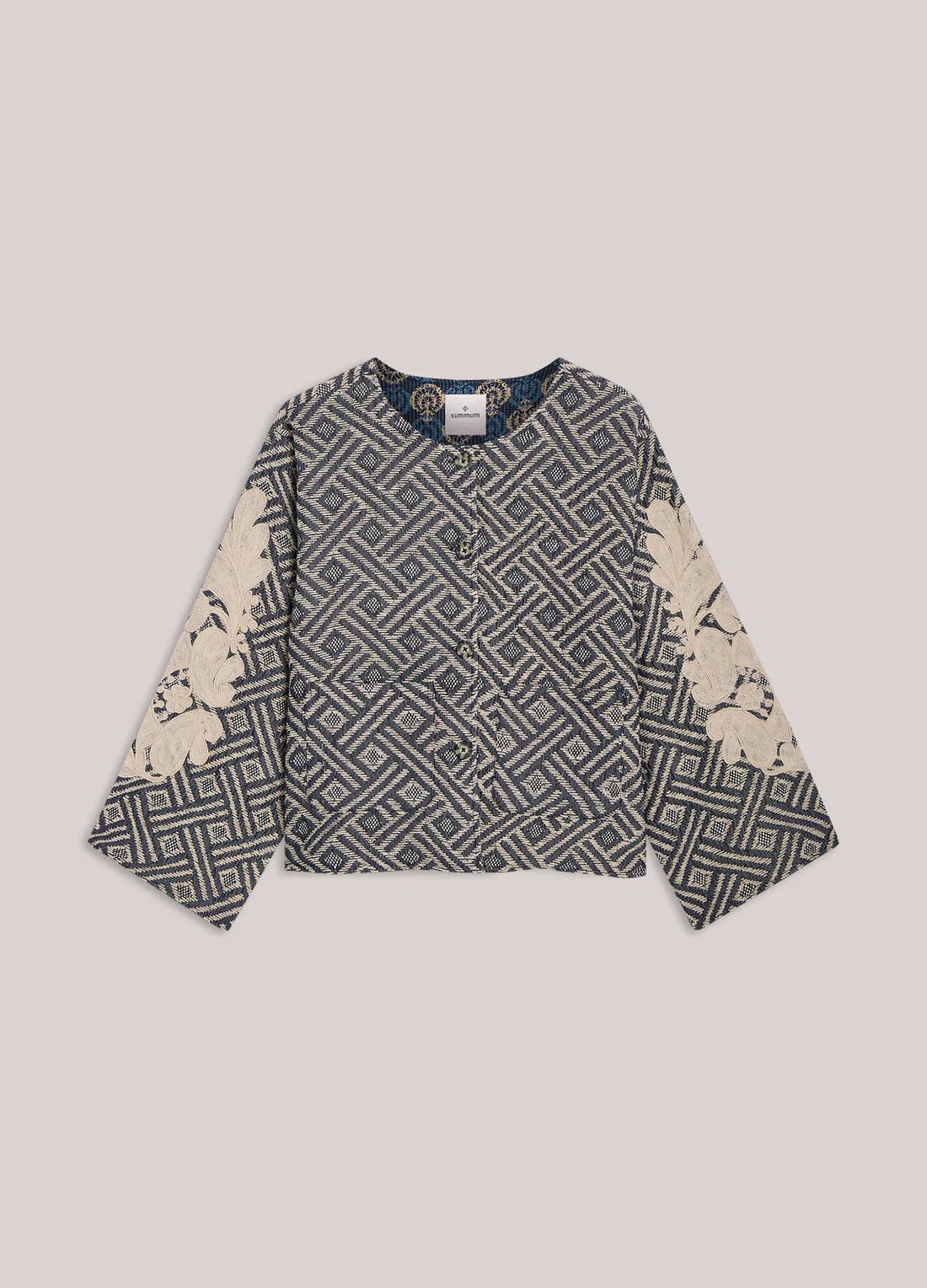 Reversible jacket with embroidery Outerwear SUMMUM