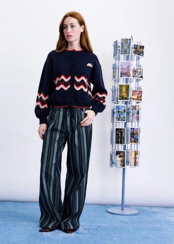 ROADTRIP CARDIGAN Woman FRNCH BLEU MARINE XS
