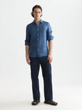 Seasonal Core Linen Regular-Fit Shirt Man Scotch & Soda Ensign Blue L