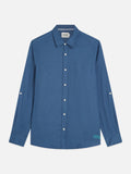 Seasonal Core Linen Regular-Fit Shirt Man Scotch & Soda Ensign Blue XL
