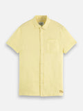 Seasonal Core Linen Regular-Fit Short-Sleeved Shirt Men Shirts Scotch Soda Homme